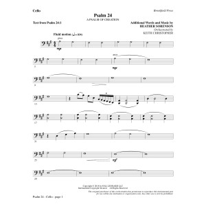 Psalm 24 - Cello