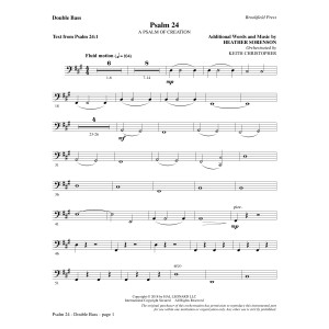 Psalm 24 - Double Bass