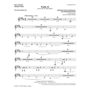 Psalm 24 - Bass Clarinet (sub. Tuba)