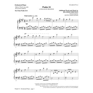 Psalm 24 - Piano