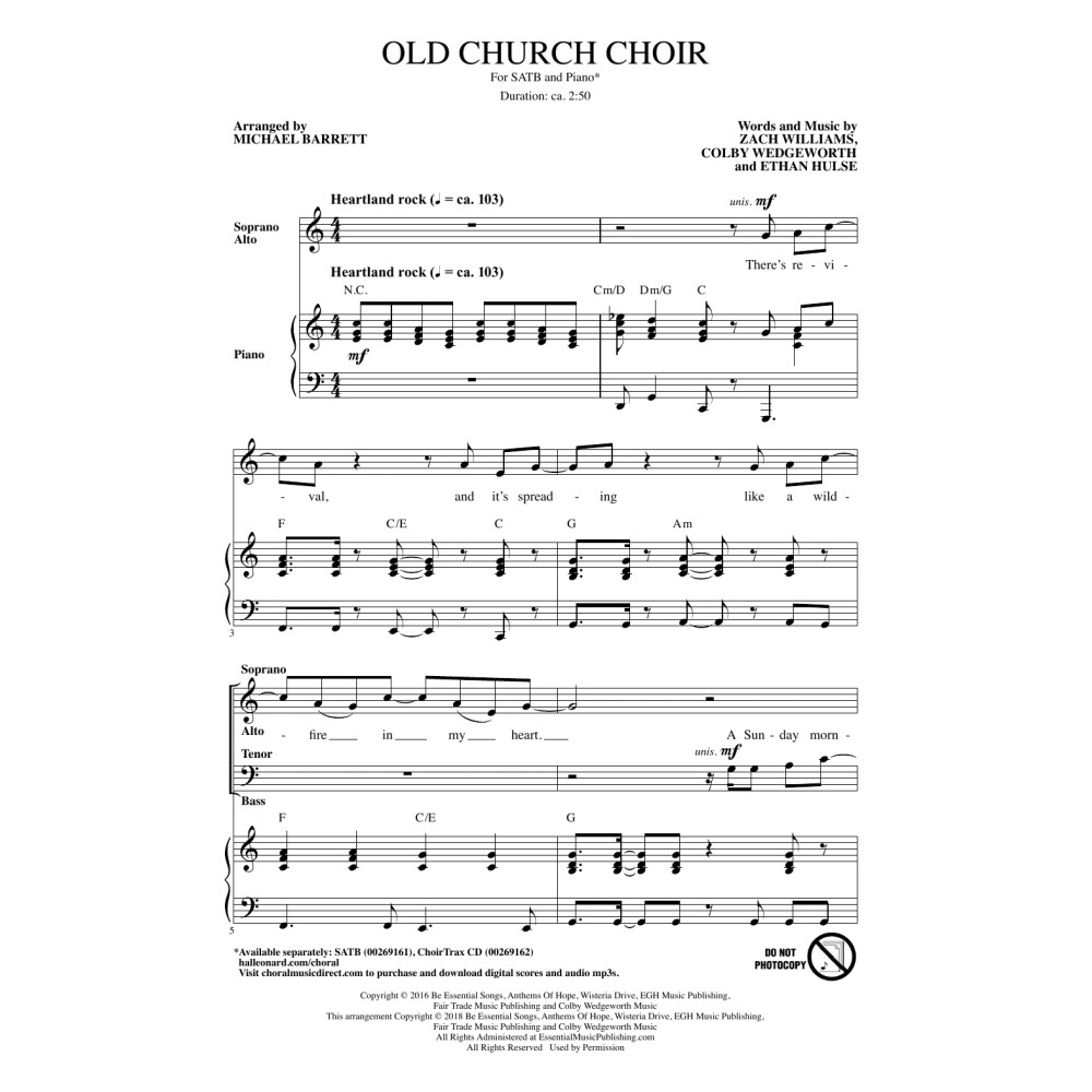 Old Church Choir (arr. Michael Barrett)