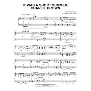 It Was A Short Summer, Charlie Brown (arr. Phillip Keveren)