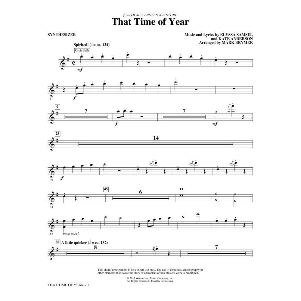 That Time of Year - Synthesizer