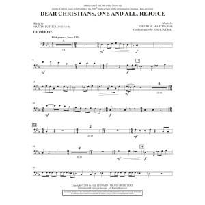 Dear Christians, One And All, Rejoice - Trombone