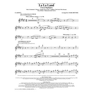 La La Land: Choral Highlights (arr. Mark Brymer) - Clarinet