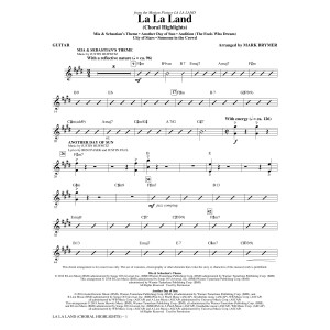 La La Land: Choral Highlights (arr. Mark Brymer) - Guitar