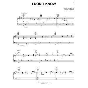I Don't Know