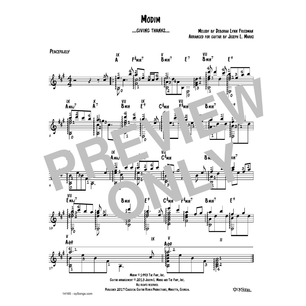 Modim (arr. Joe Marks)