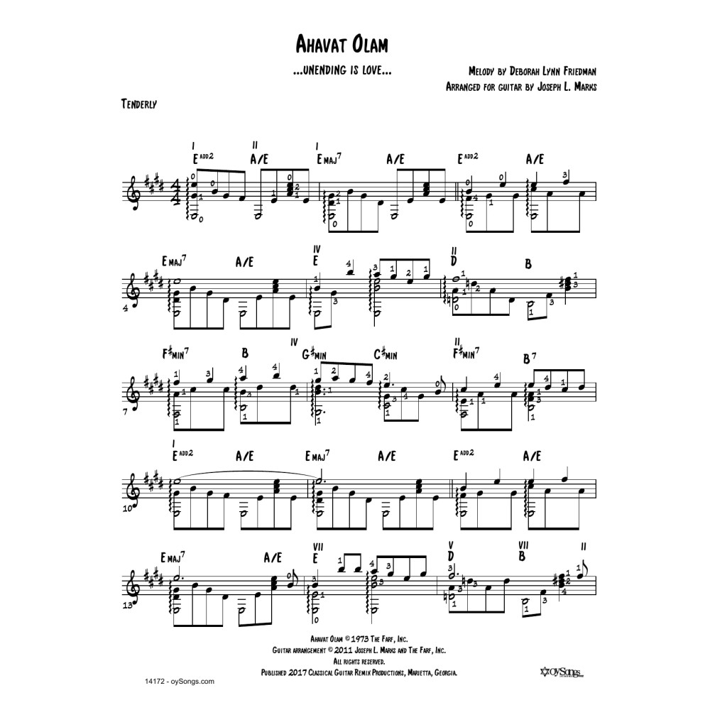 Ahavat Olam (arr. Joe Marks)