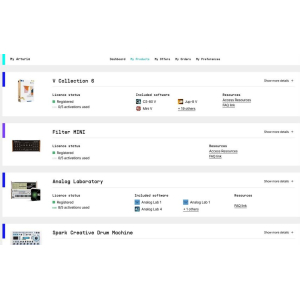 Arturia sintetizadores de software (bundles) - Efectos/amplificadores y una caja de ritmos (Spark)