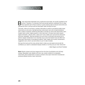 Brass Instruments: Purchasing, Maintenance, Troubleshooting, and More