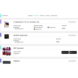 Arturia sintetizadores de software (bundles) - Efectos/amplificadores y una caja de ritmos (Spark)