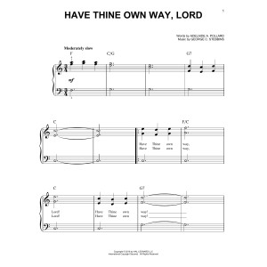 Have Thine Own Way, Lord