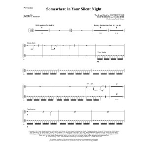 Somewhere in Your Silent Night - Percussion 1 & 2