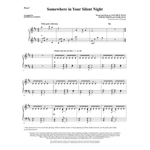 Somewhere in Your Silent Night - Piano