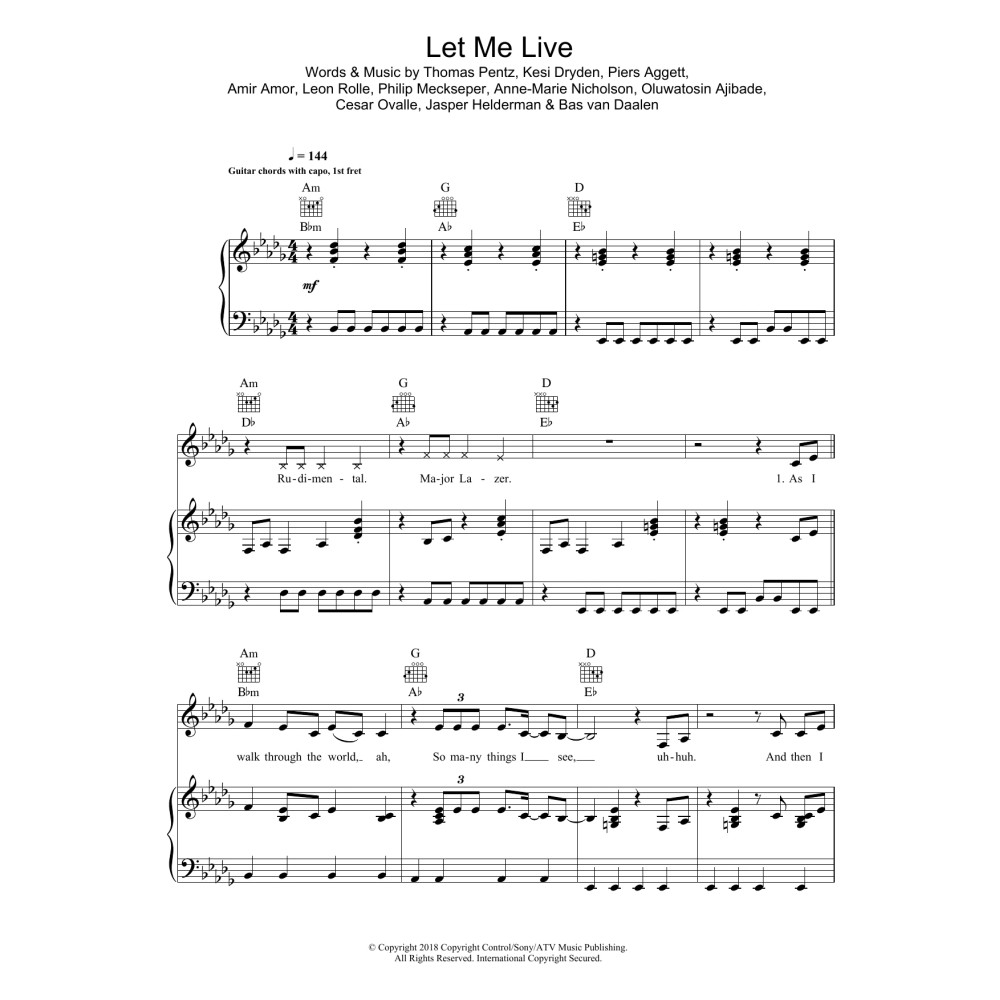 Let Me Live (featuring Anne-Marie and Mr. Eazi)