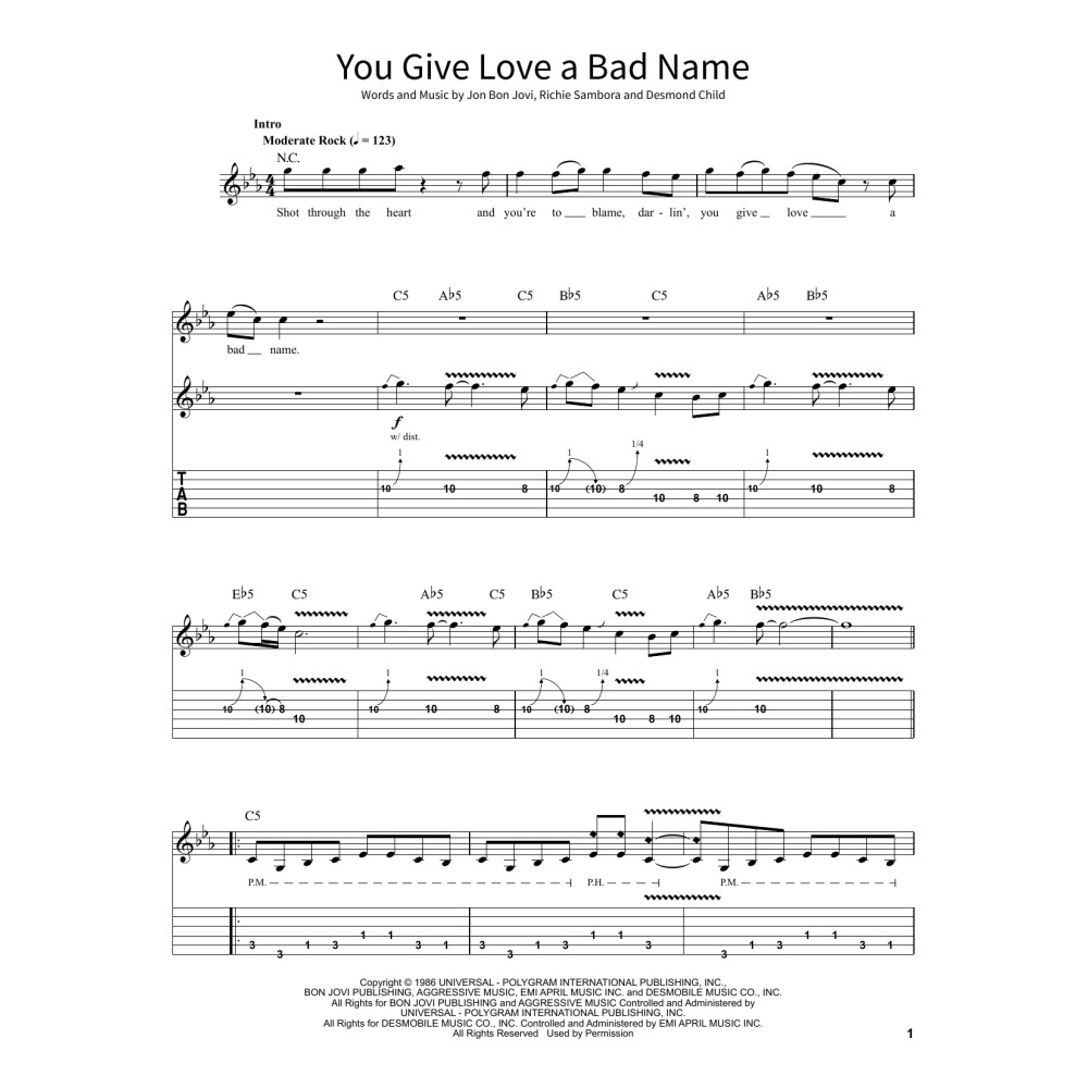 You Give Love A Bad Name