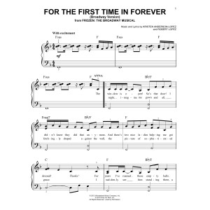 For The First Time In Forever (from Frozen: The Broadway Musical)