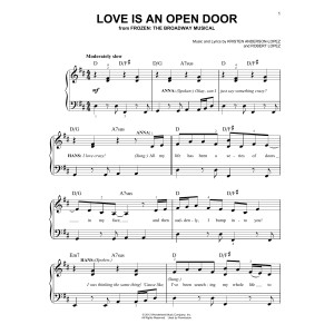 Love Is An Open Door (from Frozen: The Broadway Musical)