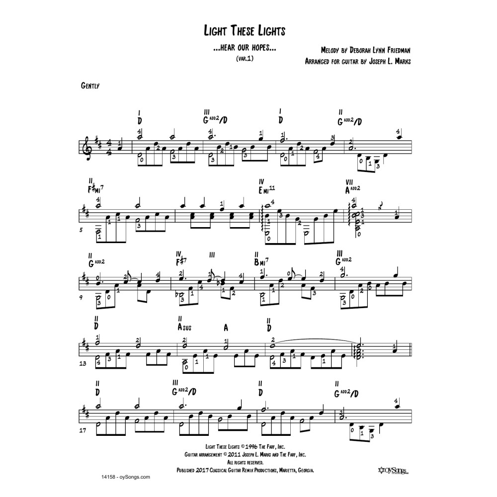 Light These Lights Var 1 (arr. Joe Marks)