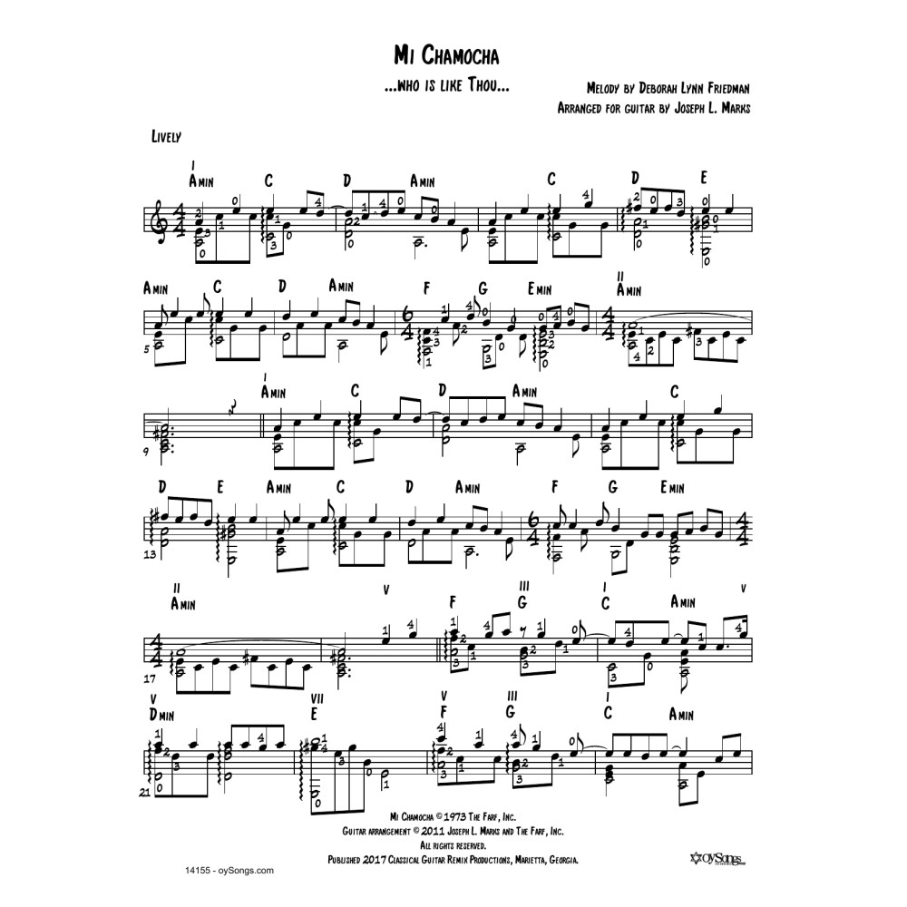 Oseh Shalom Vars 1, 2 (arr. Joe Marks)