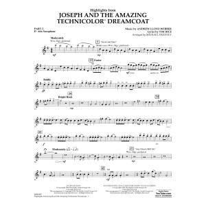 Highlights from Joseph and the Amazing Technicolor Dreamcoat - Pt.2 - Eb Alto Saxophone