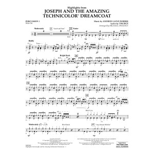 Highlights from Joseph and the Amazing Technicolor Dreamcoat - Percussion 1