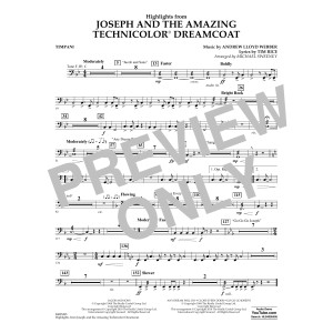 Highlights from Joseph and the Amazing Technicolor Dreamcoat - Timpani