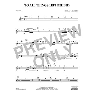 To All Things Left Behind - Piccolo