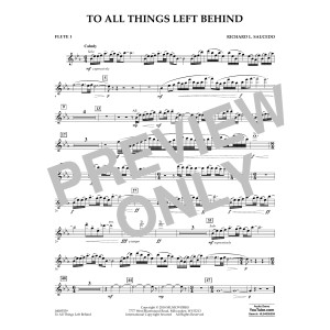 To All Things Left Behind - Flute 1