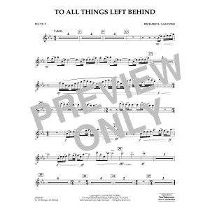 To All Things Left Behind - Flute 2
