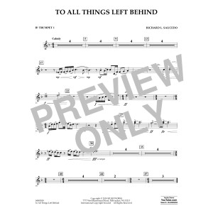 To All Things Left Behind - Bb Trumpet 1