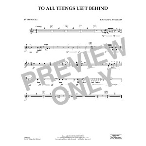 To All Things Left Behind - Bb Trumpet 2