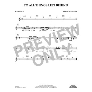 To All Things Left Behind - Bb Trumpet 3