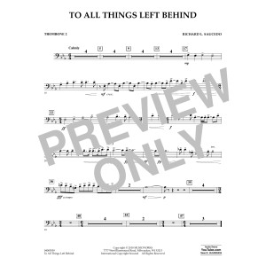 To All Things Left Behind - Trombone 2