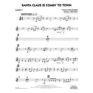 Santa Claus Is Comin' to Town - Bb Clarinet 2