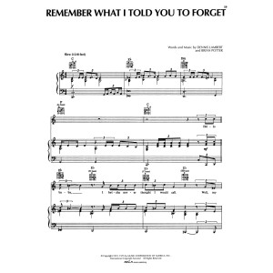 Remember What I Told You To Forget