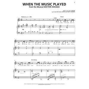 When The Music Played (from Doctor Zhivago: The Broadway Musical)