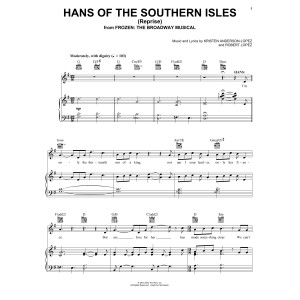 Hans Of The Southern Isles (Reprise) (from Frozen: The Broadway Musical)