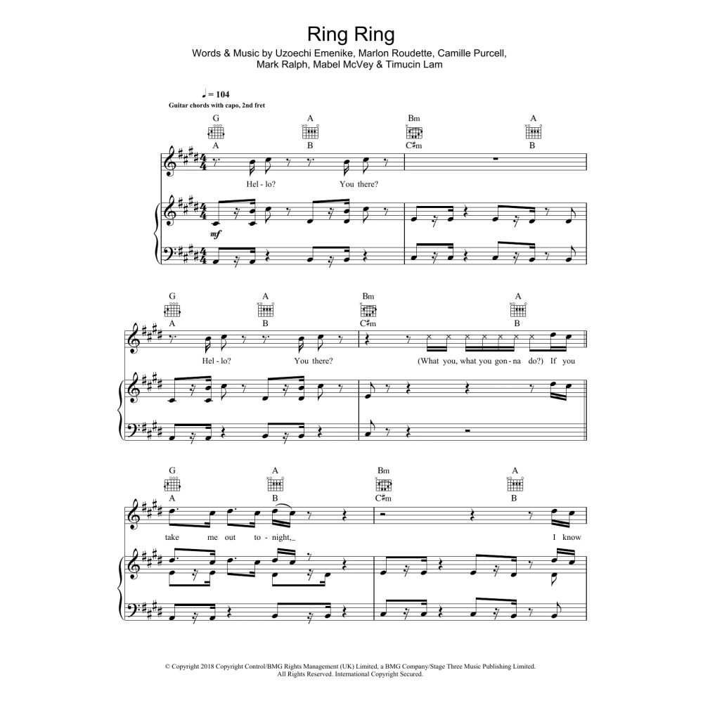 Ring Ring (featuring Mabel and Rich The Kid)