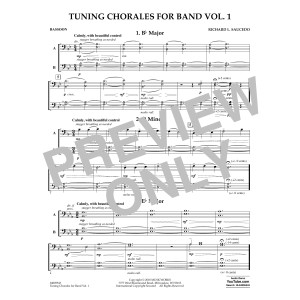 Tuning Chorales for Band - Bassoon