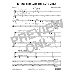 Tuning Chorales for Band - Bb Clarinet 2