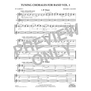 Tuning Chorales for Band - Bb Clarinet 3