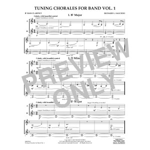 Tuning Chorales for Band - Bb Bass Clarinet