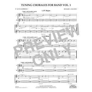 Tuning Chorales for Band - Eb Alto Saxophone 2