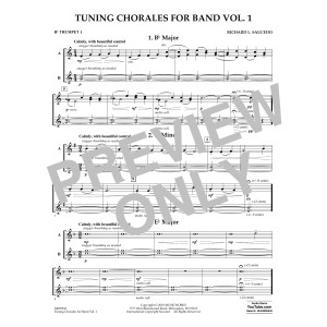 Tuning Chorales for Band - Bb Trumpet 1