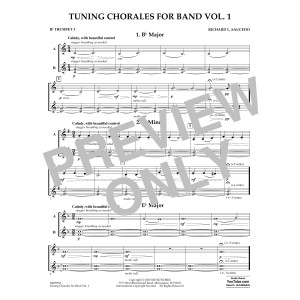 Tuning Chorales for Band - Bb Trumpet 3