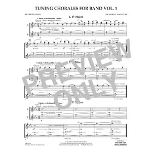 Tuning Chorales for Band - Flute/Piccolo
