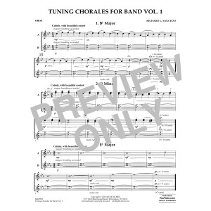 Tuning Chorales for Band - Oboe