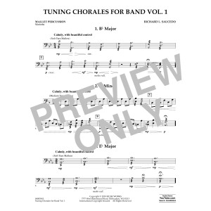 Tuning Chorales for Band - Mallet Percussion